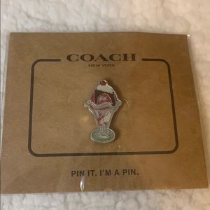 Coach Enameled Ice Cream Pin